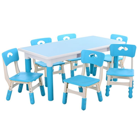 фото Детский столик со стульчиками TABLE3-4 (синий)
