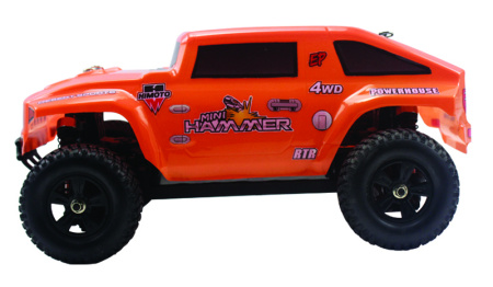 фото Радиоуправляемая модель Хаммер 1:18 Himoto Mini Hummer E18HM (оранжевый)