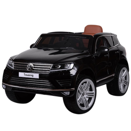 фото Детский джип VW Touareg M 3670EBLR-2 с кожаным сиденьем (черный)