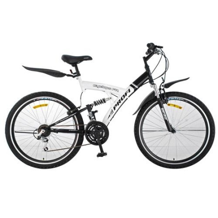 фото Велосипед спортивный 26 дюймов Profi M2615A Shimano (бело-черный)