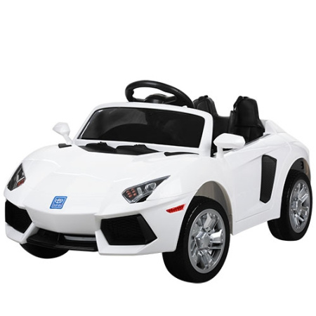 фото Спортивный электромобиль Lamborghini M 3447EBLR-1 кожаное сиденье (белый)