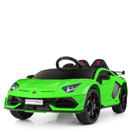 фото Спорткар для детей Lamborghini Aventador SVJ M 4093EBLR-5 на радиоуправлении (зеленый)