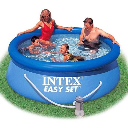 фото Наливной бассейн семейный Intex 28112 с фильтр-насосом (244-76 см)