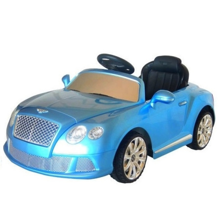 фото Электромобиль Bentley 520 R-4, пульт управления, Мр3, голубой