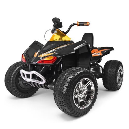 фото Детский квадроцикл Bambi M 3620EL-2 колеса EVA и кожаное сиденье (черный)