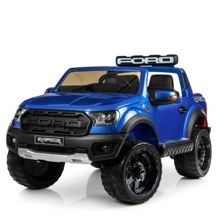 фото Детский электроджип Ford Raptor M 4174EBLRS-4 в автомобильной краске (синий)