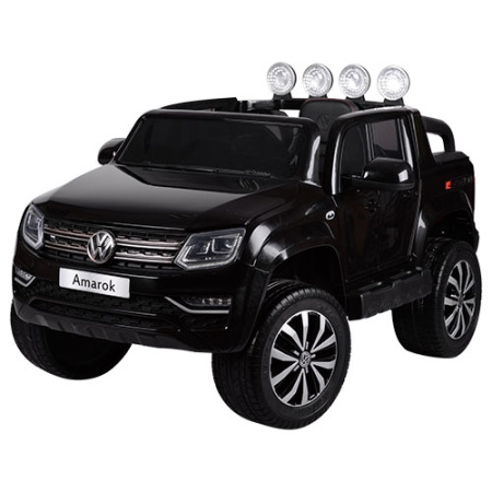 фото Детский джип VW Amarok M 3600EBLR-2 четыре мотора кожаное сиденье (черный)