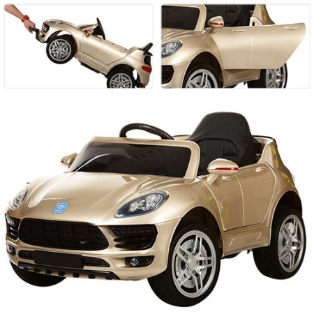 фото Детский джип Porsche Cayenne M 3178EBRS-13 кожаное сиденье (золотой)