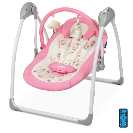 фото Детские качели El Camino ME 1047 AIRY Pink с радиоуправлением (розовые с единорогом)