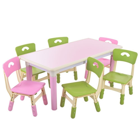 фото Детский столик со стульчиками TABLE3-8 (розовый)