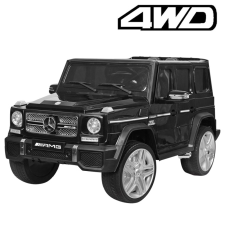 фото Детский джип Mercedes G65 AMG M 3567EBLR-2(4WD) полный привод с кожаным сиденьем (черный)