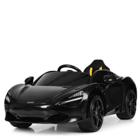 фото Детская машина McLaren M 4085EBLR-2 с кожаным сиденьем (черная)