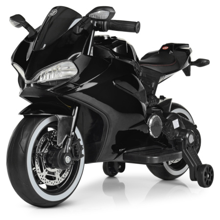 фото Детский мотобайк Ducati M 4104ELS-2 колеса ЕВА и автопокраска (черный)