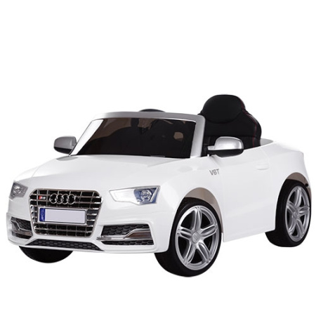 фото Детский электромобиль AUDI M 3291EBLR-1 кожаное сиденье (белый)