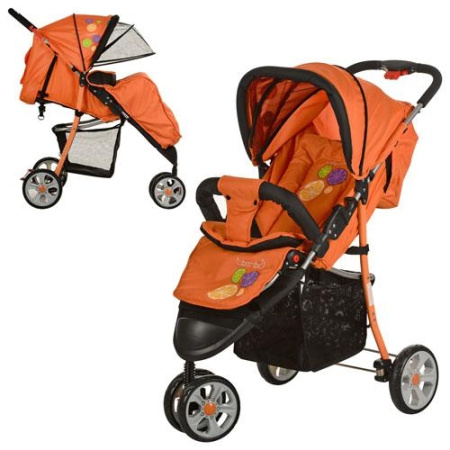 фото Коляска детская Bambi M 2406 прогулочная трехколесная (оранжевая)