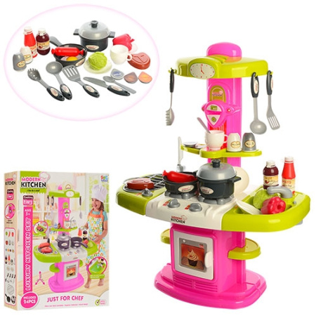 фото Детская игровая кухня Limo Toy 16808A плита духовка и мойка