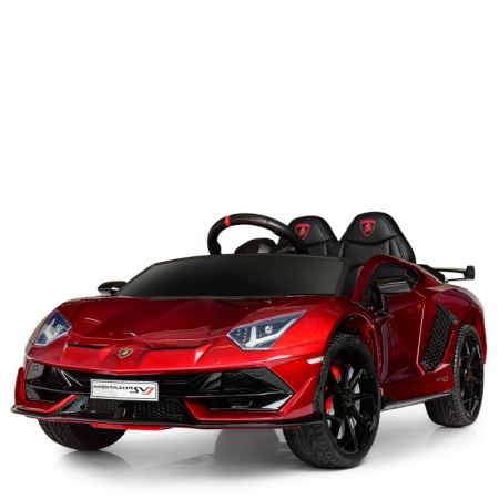 фото Детская спортивная машина Lamborghini Aventador SVJ M 4093EBLRS-3 автомобильная краска (красная)