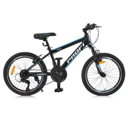 фото Спортивный велосипед 20 дюймов Profi G20FIFA A20.1 алюминиевая рама 12" Shimano (черно-голубой)