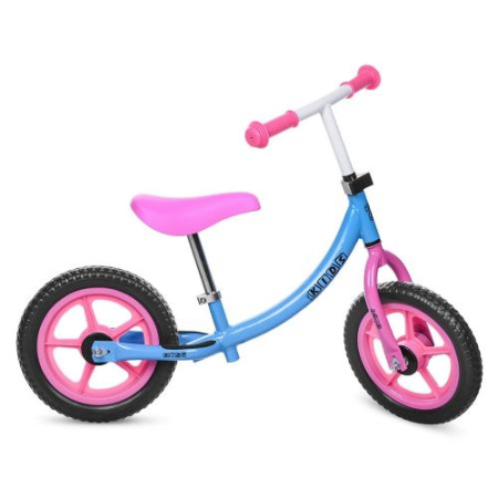 фото Детский беговел 12 дюймов PROFI KIDS M 3437-1 колеса EVA (голубой)