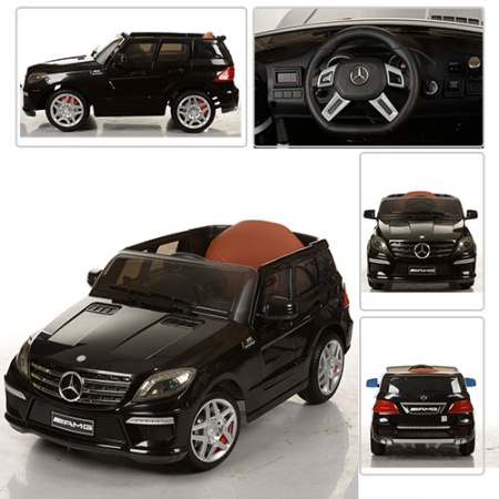 фото Детский джип Mercedes ML 63 ELR-2 открывающиеся двери (черный)