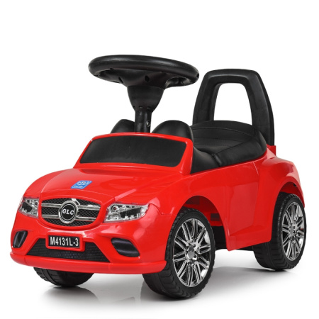 фото Детская машинка-каталка Mercedes GLC M 4131L-3 кожа и музыка (красная)