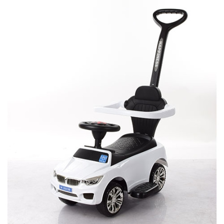 фото Каталка-толокар для детей BAMBI M 3503B-1 с родительской ручкой (белый)