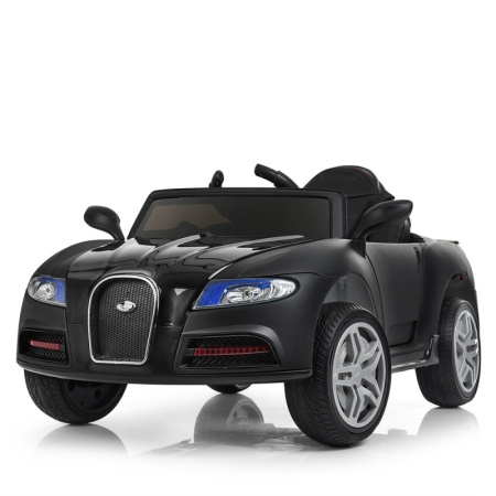 фото Электромобиль для детей Bugatti M 3968EBLRM-2 кожаное сиденье и матовая краска (черный)