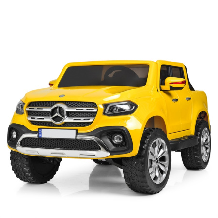 фото Джип для детей Mercedes M 3996EBLRS-6 полноприводный с автомобильной покраской (желтый)