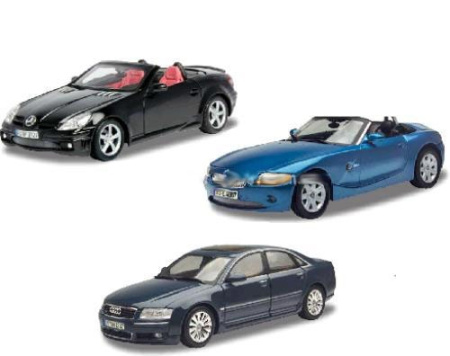 фото Машинка 73100 G (BMW Z4, Audi A8, Mercedes-Benz SLK55 AMG)