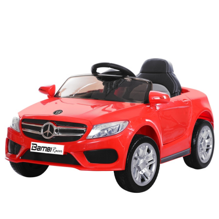 фото Десткий электромобиль Mercedes BAMBI M 2772EBLR-3 кожа двери открываются (красный)