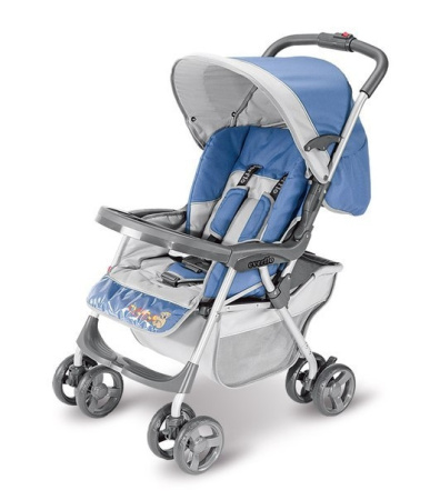 фото Коляска прогулочная Everflo E-301 light blue-grey 10343