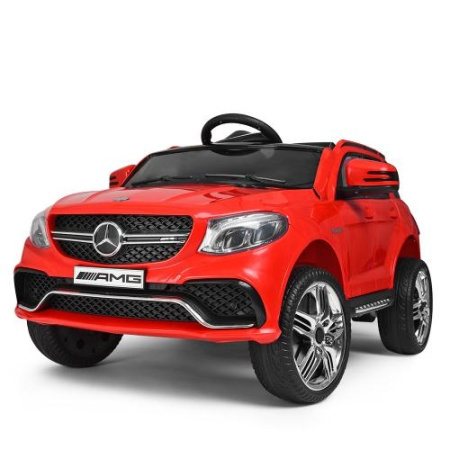 фото Детский джип с радиоуправлением Mercedes AMG M 3621EBLR-3 кожаное сиденье (красный)