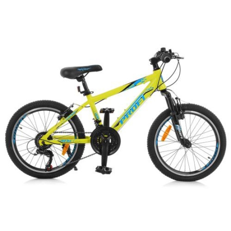 фото Велосипед 20 дюймов Profi G20PLAIN A20.1 алюминиевая рама 12" Shimano (салатовый)