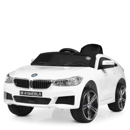 фото Детский джип BMW M 4194EBLR-1 два мотора и радиоуправление (белый)