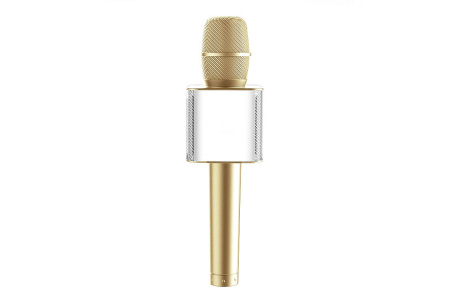 фото Микрофон для караоке Q9 (золотой)