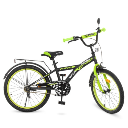 фото Велосипед для детей 20 дюймов Profi T2037 Racer (черно-салатовый)