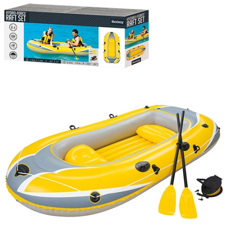 фото Надувная лодка Bestway 61068 Hydro-Force Raft с веслами и насосом (255-127-41см)