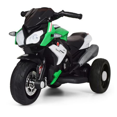 фото Детский электромотоцикл Bambi M 3991E-5 с колесами ЕВА (зеленый)