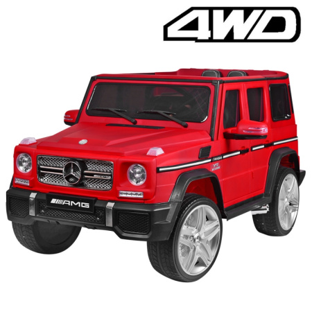 фото Электроджип Mercedes Gelandewagen AMG M 3567EBLRM-3(4WD) полный привод и матовая краска (красный)