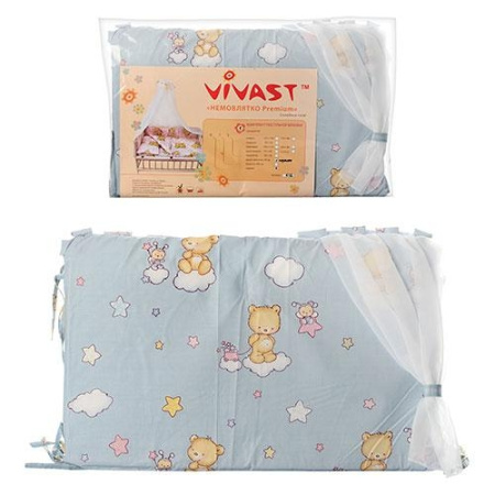 фото Защита для кроватки Vivast М V-612-19-1 (4 предмета)