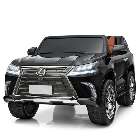 фото Детский джип Lexus LX570 M 3906(MP4)EBLR-2 полный привод 4 мотора и кожаное сиденье (черный)