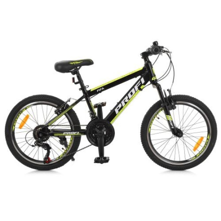 фото Спортивный велосипед 20 дюймов Profi G20FIFA A20.3 алюминиевая рама 12" Shimano (черно-желтый)