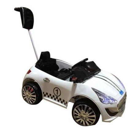 фото Детский автомобиль машина M 2402 R-1 Maserati 2в1 с родительской ручкой (белый)