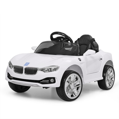 фото Детский электромобиль BMW Bambi M 3175EBLR-1 с кожаным сиденьем (белый)