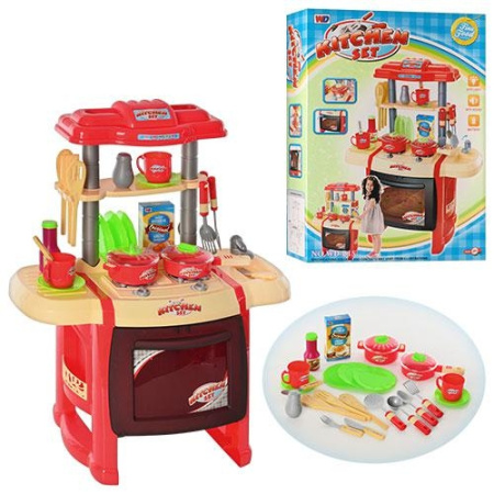 фото Детская игровая кухня B 15 с посудой, звук, свет
