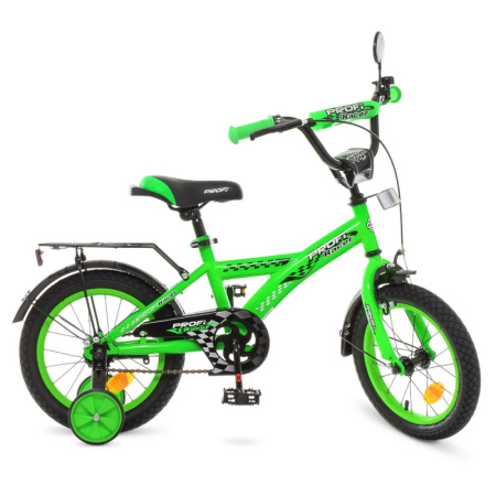 фото Двухколесный велосипед для детей 14 дюймов Profi T1436 Racer (зеленый)