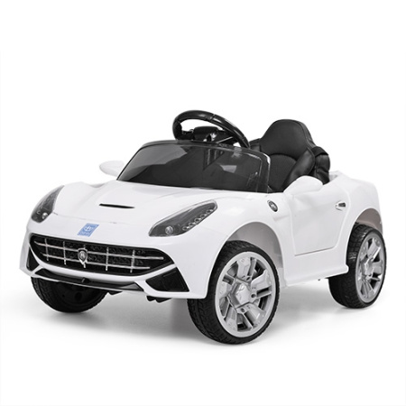 фото Детский электромобиль Bambi M 3176EBLR-1 с кожаным сиденьем (белый)