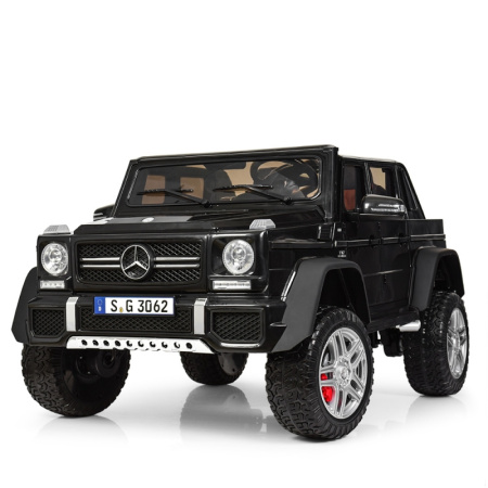 фото Детский полноприводный джип Mercedes Maybach M 4000EBLR-2 кожаное сиденье (черный)