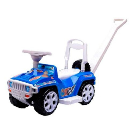 фото Детская машинка каталка Ориончик с родительской ручкой, Украина (синяя)