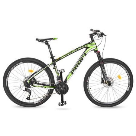 фото Спортивный велосипед 27,5 дюймов Profi EB275STUBBORN CB275.3 карбоновая рама 17" (черно-зеленый)